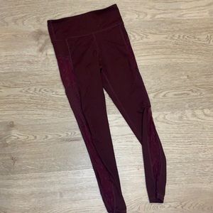 Maroon Star Leggings